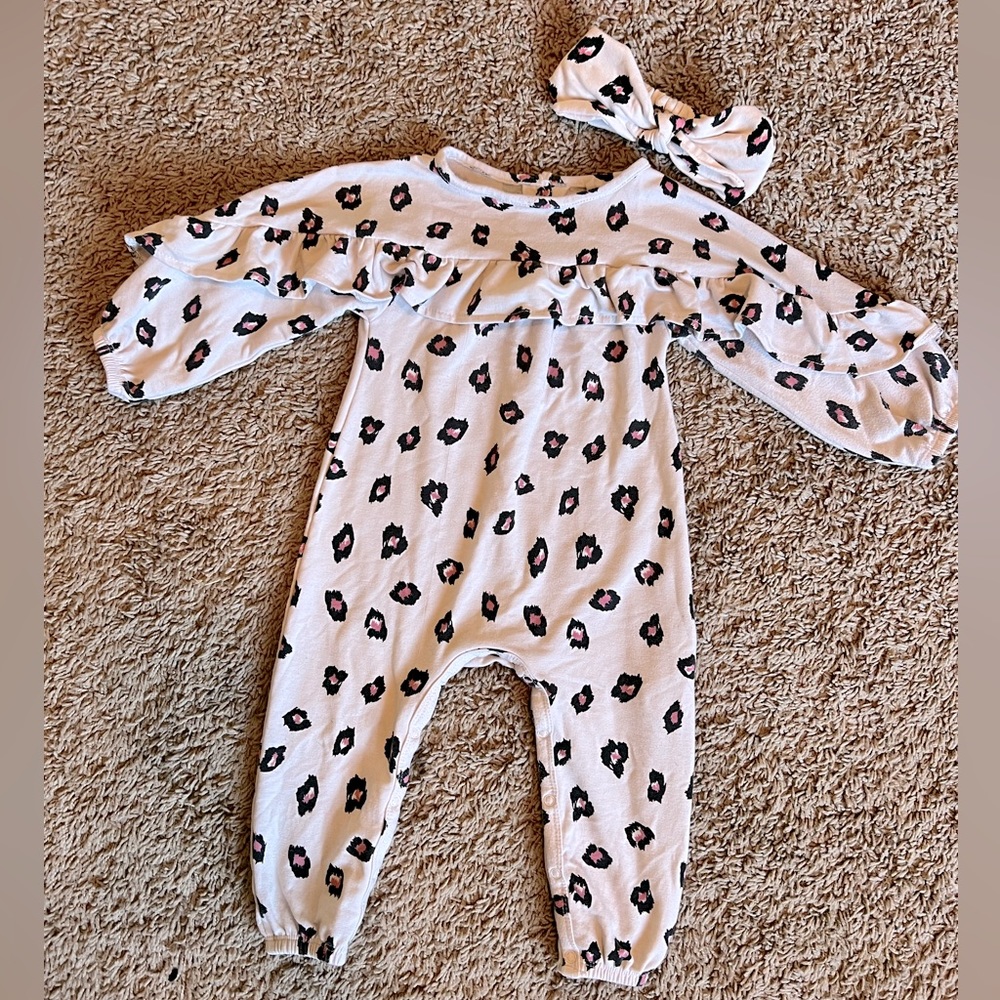 Jessica Simpson Pink Cheetah Print Romper